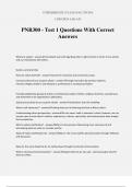 PNR300 - Test 1 Questions With Correct Answers