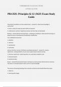 PRAXIS: Principles K-12 (5625) Exam Study Guide