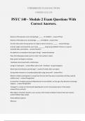 PSYC 140 - Module 2 Exam Questions With Correct Answers.