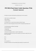 PSY3024 Final Study Guide Questions With Correct Answers