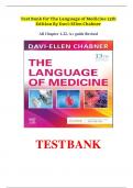 Test Bank - Medical Terminology for The Language of Medicine, 13th Edition ( Davi-Ellen Chabner-2024) All Chapters ||Complete A+ Guide