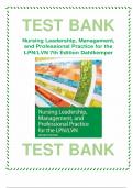 TEST BANK For Nursing Leadership, Management, and Professional Practice for the LPN/LVN, 7th Edition by Tamara R. Dahlkemper