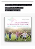 TEST BANK For Kyle & Carman, Essentials of Pediatric Nursing 4th Edition, Verified Chapters 1 - 29, Complete Newest Version