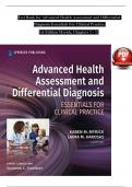 TEST BANK For Advanced Health Assessment and Differential Diagnosis Essentials for Clinical Practice 1st Edition Myrick, Verified Chapters 1 - 12, Complete Newest Version