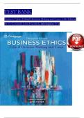 TEST BANK For Business Ethics Ethical Decision Making and Cases, 13th Edition By O. C. Ferrell, John Fraedrich, Verified Chapters 1 - 12, Complete Newest Version