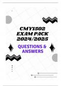 CMY1502 EXAM PACK 2024/2025 (QUESTIONS & ANSWERS)