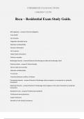 Reca – Residential Exam Study Guide.