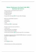 Ramsay Maintenance Test Study Guide MRA Questions And Answers