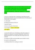 ATI RN COMMUNITY HEALTH PROCTORED RETAKE WITH NGN FORMAT QUESTION ACTUAL EXAM COMPLETE 70 QUESTIONS AND CORRECT DETAILED ANSWERS (VERIFIED ANSWERS) |ALREADY GRADED A+||BRAND NEW