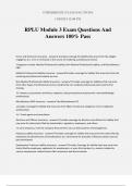 RPLU Module 3 Exam Questions And Answers 100% Pass