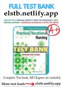 Test Bank - Contemporary Practical/Vocational Nursing, 9th Edition (Kurzen, 2021), Chapter 1-16 | All Chapters