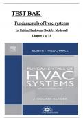  Test bank HVAC Fundamentals and Systems 1st edition by Macdowall chapter 1 to 13