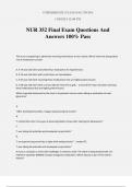 NUR 352 Final Exam Questions And Answers 100% Pass