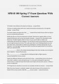 SPH-H 180 Spring 17 Exam Questions With Correct Answers