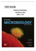 Prescott's Microbiology, 12th Edition TEST BANK by Joanne Willey| Verified Chapter's 1 - 42 | Complete ISBN:9781260211887