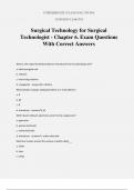 Surgical Technology for Surgical Technologist - Chapter 6. Exam Questions With Correct Answers