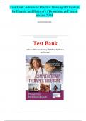 Test Bank Advanced Practice Nursing 9th Edition by Hamric and Hanson's/ Latest update 2024