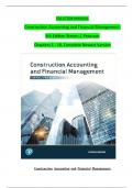 Solution Manual For Construction Accounting and Financial Management, 4th Edition by Steven J. Peterson, Complete Chapters 1 - 18, Verified Latest Version|A GRADED