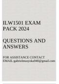 ILW1501 Exam pack 2024(Introduction to Law)