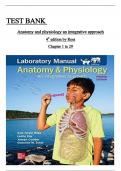 TEST BANK for Anatomy & Physiology: An Integrative Approach, 4th Edition, Michael McKinley, Valerie O’Loughlin, Theresa Bidle | Complete Chapter 1 - 29 | 100 % Verified ISBN:9781260265217