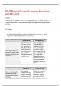 WGU C988 Assignment 3 Sustainability Assessment Worksheet Latest Update 100% Correct 