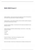 MAN 3025 Exam 2 Questions and Answers