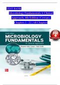 Test bank For Microbiology Fundamentals A Clinical Approach, 4th Edition by Marjorie Kelly Cowan, Chapters 1 - 22 Complete Newest Verified Version