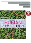 TEST BANK For Principles of Human Physiology, 6th Edition by Stanfield, Verified Chapters 1 - 24, Complete Newest Version