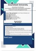 Smartsheet Certification 2024-2025  Core Product Certification and Solution Certification: Project & PMP Exam Smartsheet Formulas Review Questions with Correct Answers | 100% Pass Guaranteed | Graded A+ |