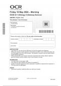 OCR GCSE (9–1) Biology A (Gateway Science) J247/03 (Higher Tier) JUNE 2024 QUESTION PAPER