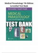 TEST BANK for Medical Parasitology: A Self-Instructional Text, 7th Edition by Leventhal; Cheadle, All 11 Chapters Covered, Verified Latest Edition