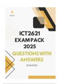 ICT2621 EXAM PACK 2025 - QUESTIONS & ANSWERS