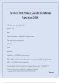 Senses Test Study Guide Solutions Updated 2024