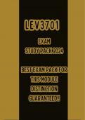 LEV3701 EXAM PACK 2024. BEST PACK FOR THIS MODULE. DISTINCTION GUARANTEED!!