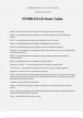 TFM08 EXAM Study Guide.