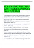 NOCTI EXAM QUESTIONS WITH REVISED ANSWERS 100% CORRECT 