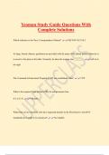 Yeoman Study Guide Yeoman Study Guide Questions With  Complete Solutions