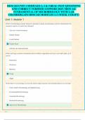 BIOS 242 UNIT 1 MODULES 1, 2 & 3 REAL TEST QUESTIONS  AND CORRECT VERIFIED ANSWERS 2025 / BIOS 242  FUNDAMENTAL OF MICROBIOLOGY WITH LAB  CHAMBERLAIN/ BIOS 242 MODULES 1-3 (WEEK 1 EDAPT)