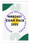 MNB2601 EXAM PACK 2025 (QUESTIONS WITH CORRECT ANSWERS)