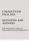 COS2626 Exam pack 2024(Computer Networks I)