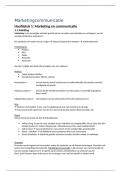 Samenvatting Basisboek marketingcommunicatie -  Marketingcommunicatie