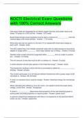 NOCTI Electrical Exam Questions with 100% Correct Answers 