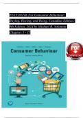 TEST BANK For Consumer Behaviour: Buying, Having, and Being, Canadian Edition, 9th Edition, 2024 by Michael R. Solomon, Verified Chapters 1 - 15, Complete Newest Version