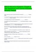  NOCTI Electrical Systems Chapter 6 Test Questions and Correct Answers Already Passed