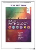 Test Bank for Robbin’s and Kumar Basic Pathology 11th Edition, ISBN No; 9780323790185 All 24 Chapters Fully Covered With Rationales (NEWEST 2024)