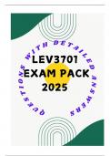 LEV3701 EXAM PACK2025 (QUESTIONS WITH CORRECT ANSWERS)