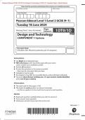 Pearson Edexcel GCSE 1DT0/1D In Design & Technology (1DT0) 1D: Systems Merged Question Paper + Mark Scheme