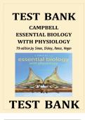 TEST BANK For Campbell Essential Biology, 7th Edition by Simon & Dickey,