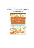 Philosophies and Theories for Advanced Nursing Practice, 3rd Edition by Janie B. Butts & Karen L. Rich – Complete Test Bank (2024).