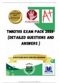 TMN3705 EXAM PACK 2025  {DETAILED QUESTIONS AND ANSWERS }